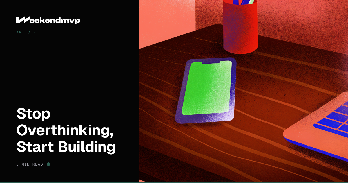 Sticky note on a dark desk with one word lit by emerald glow from a phone screen