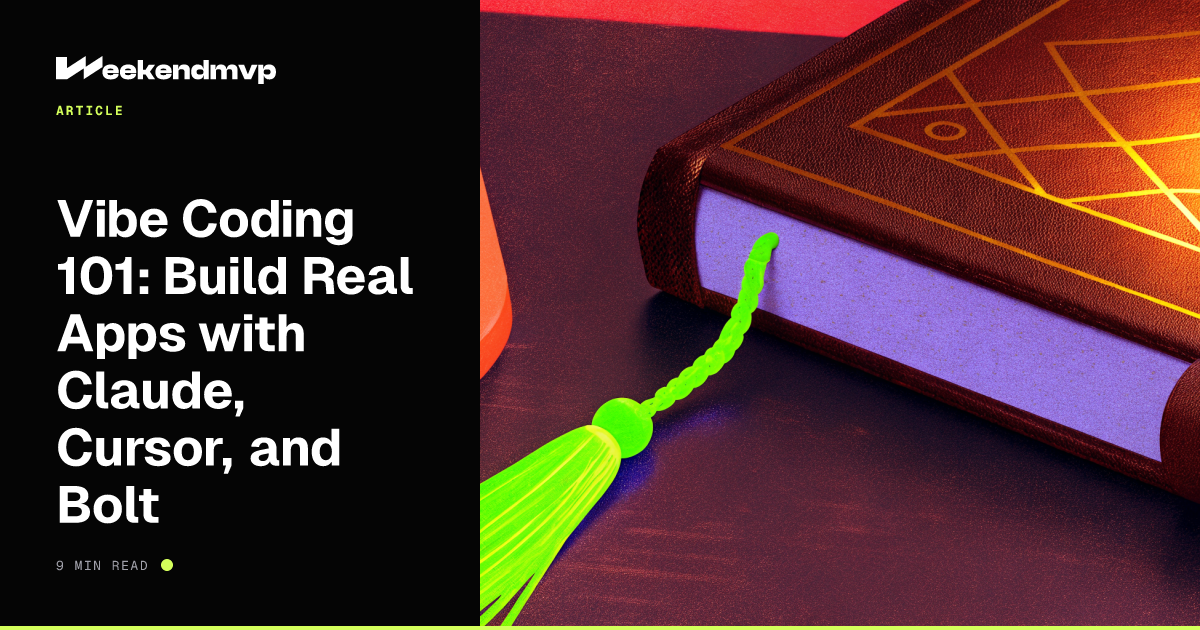 Closed hardcover guidebook with a lime tassel bookmark on a near-black desk